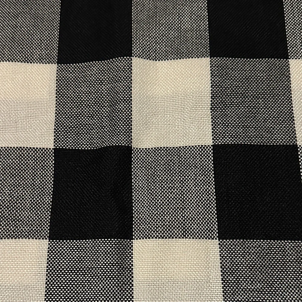 Set of 2 Black and White Buffalo Check Pillow Covers